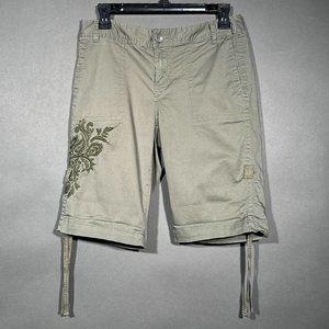 Style and Co. Petite Sage Bermuda Shorts‎ Size 4P